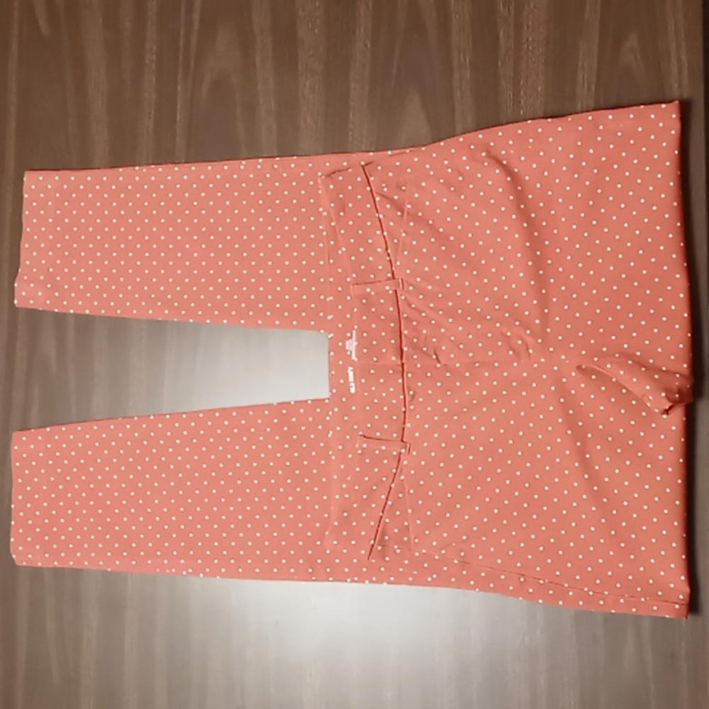 Old Navy Mauve Pink w White Dot Pixie High Rise Jeggings 6Tall